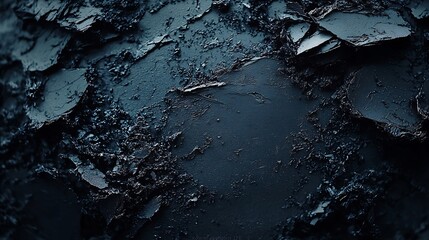 Poster - Dusty Scratchy Black Texture : Generative AI