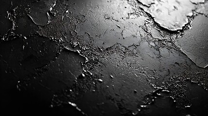 Poster - Old Dusty Dirty Black Surface Texture : Generative AI