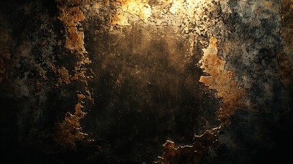 Poster - Old Dark Wall Background : Generative AI