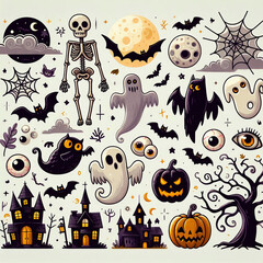 Canvas Print - Halloween Icons