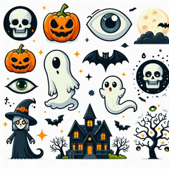 Canvas Print - Halloween Icons