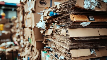 Poster - Recycle Cardboard Texture : Generative AI