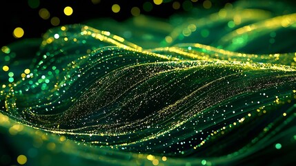 Poster - Abstract Green Colored Texture : Generative AI