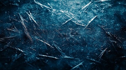 Poster - Dark Blue Scratchy Surface Texture : Generative AI