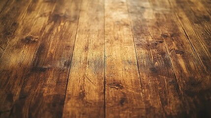 Poster - Natural Wooden Background : Generative AI