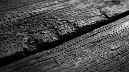 Poster - Gray Wooden Board Texture : Generative AI