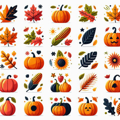 Sticker - Autumn / Fall Icons