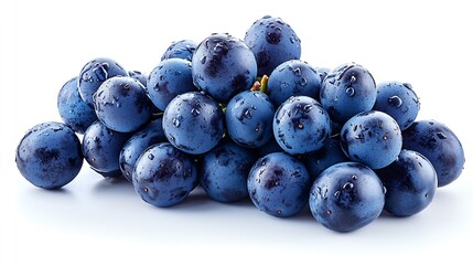 Poster - Bunch of Grape Berries Isolated on White Background : Generative AI