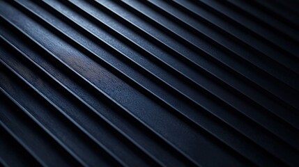 Aufkleber - Black Corrugated Cardboard Texture Background : Generative AI