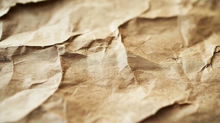 Aufkleber - Vintage Recycled Paper Texture Beige Corrugated Cardboard Background : Generative AI