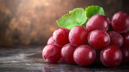 Poster - Fresh Grapes Background : Generative AI