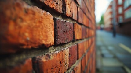 Poster - Red Brick Wall : Generative AI