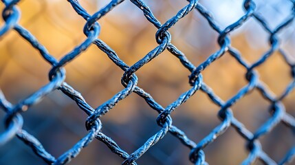 Aufkleber - Metallic Netting Texture : Generative AI