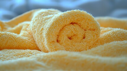 Poster - Yellow Towel Texture : Generative AI