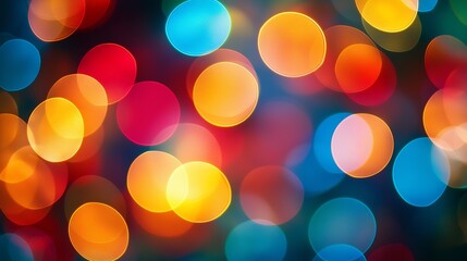 Poster - Colorful Bokeh Background Texture : Generative AI