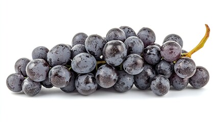 Poster - Bunch of Grapes isolated on White Background : Generative AI