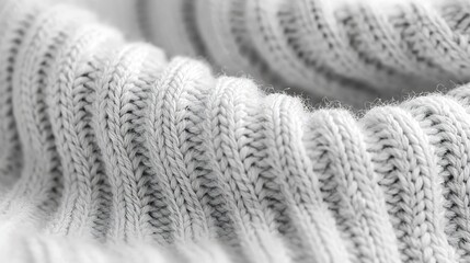 Poster - White Sweater Texture : Generative AI