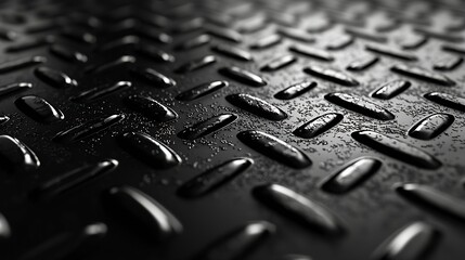 Poster - Black Industrial Background Dusty Surface Texture : Generative AI