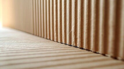 Aufkleber - High Quality Corrugated Cardboard Texture : Generative AI