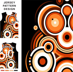 Sticker - Abstract circle concept vector jersey pattern template for printing or sublimation sports uniforms football volleyball basketball e-sports cycling and fishing Free Vector.