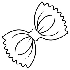 Wall Mural - farfalle outline coloring book page line art drawing