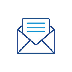 Wall Mural - mail icon email sign vector