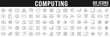 © tutti_frutti - Cloud computing line icons big set. Cloud, computer, internet, network, web etc. Editable stroke