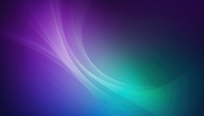 Wall Mural - abstract wave purple, blue, green gradient background