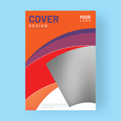 Poster - A4 size cover design brochure or flyer layout with space for your image.