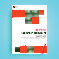 Wall Mural - A4 size template, flyer or cover design for business or corporate sector.