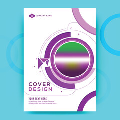 Canvas Print - Business cover design or professional template layout with space for your image.