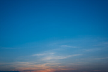 Wall Mural - panoramic beautiful sunset sky, cloud in twilight - vertical background