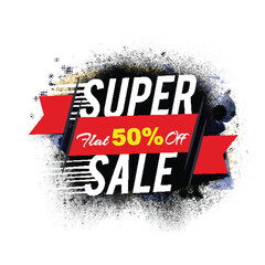 Poster - Super Sale Poster, Banner or Flyer design.