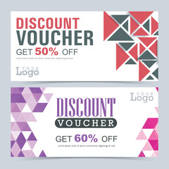 Sticker - Discount Voucher or Gift Coupon design.