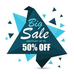 Sticker - Big Sale Paper Tag or Banner design.