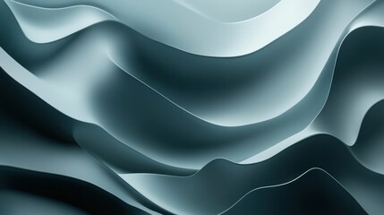 Abstract Blue Wavy Background