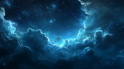 Wall Mural - background tile image of night magic sky palewave, magic