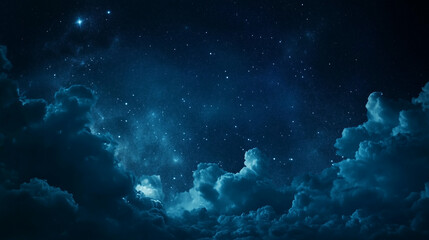Wall Mural - background tile image of night magic sky palewave, magic
