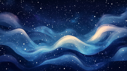 Wall Mural - Background tile image of night magic sky palewave, magic
