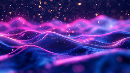 Wall Mural - background tile image of night magic sky palewave, magic