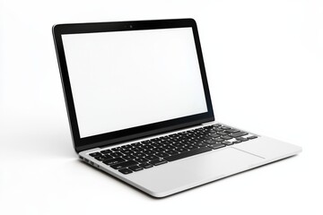 laptop mockup on isolated white background created with generative ai