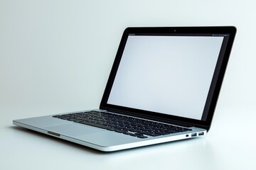 laptop mockup on isolated white background created with generative ai