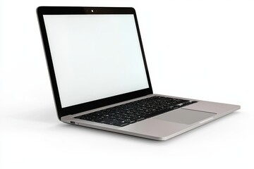 laptop mockup on isolated white background created with generative ai