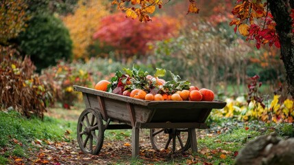 Sticker - Autumn Harvest Bounty in the Countryside