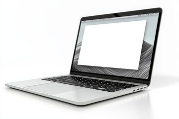 Laptop Mockup on Isolated white background created with Generative AI