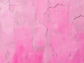 Wall Mural - A textured pink wall with subtle cracks and variations in color.