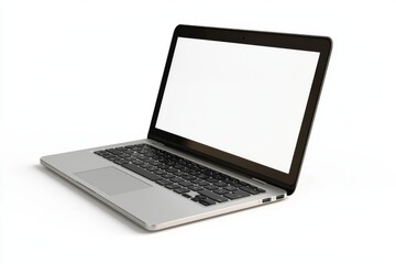 laptop mockup on isolated white background created with generative ai