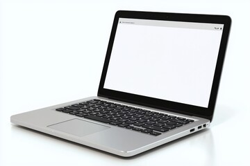 laptop mockup on isolated white background created with generative ai