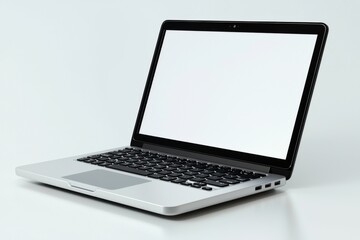 laptop mockup on isolated white background created with generative ai