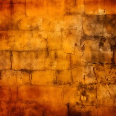 Wall Mural - Abstract textured wall with warm orange tones and subtle variations.